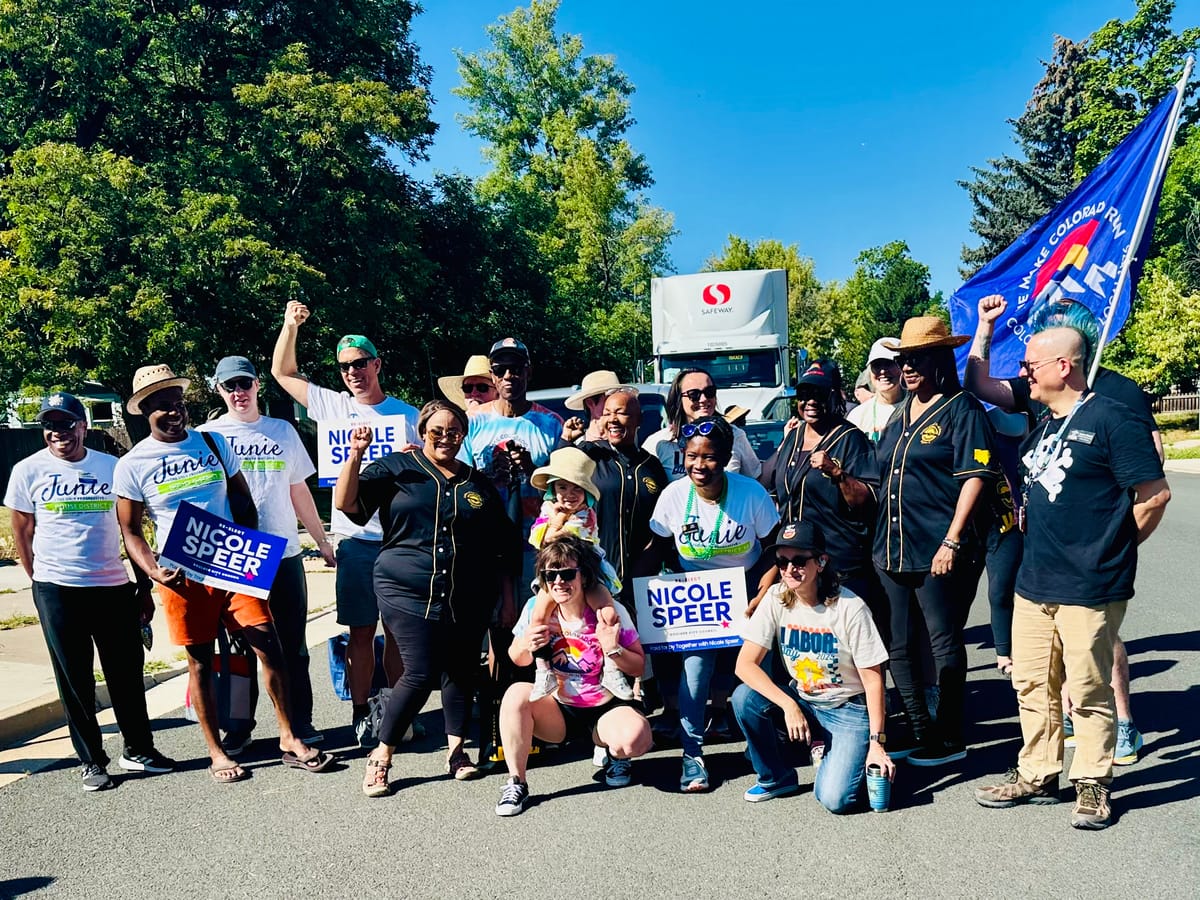 Local unions and worker advocates at Louisville's Annual Labor Day Parade on September 1.